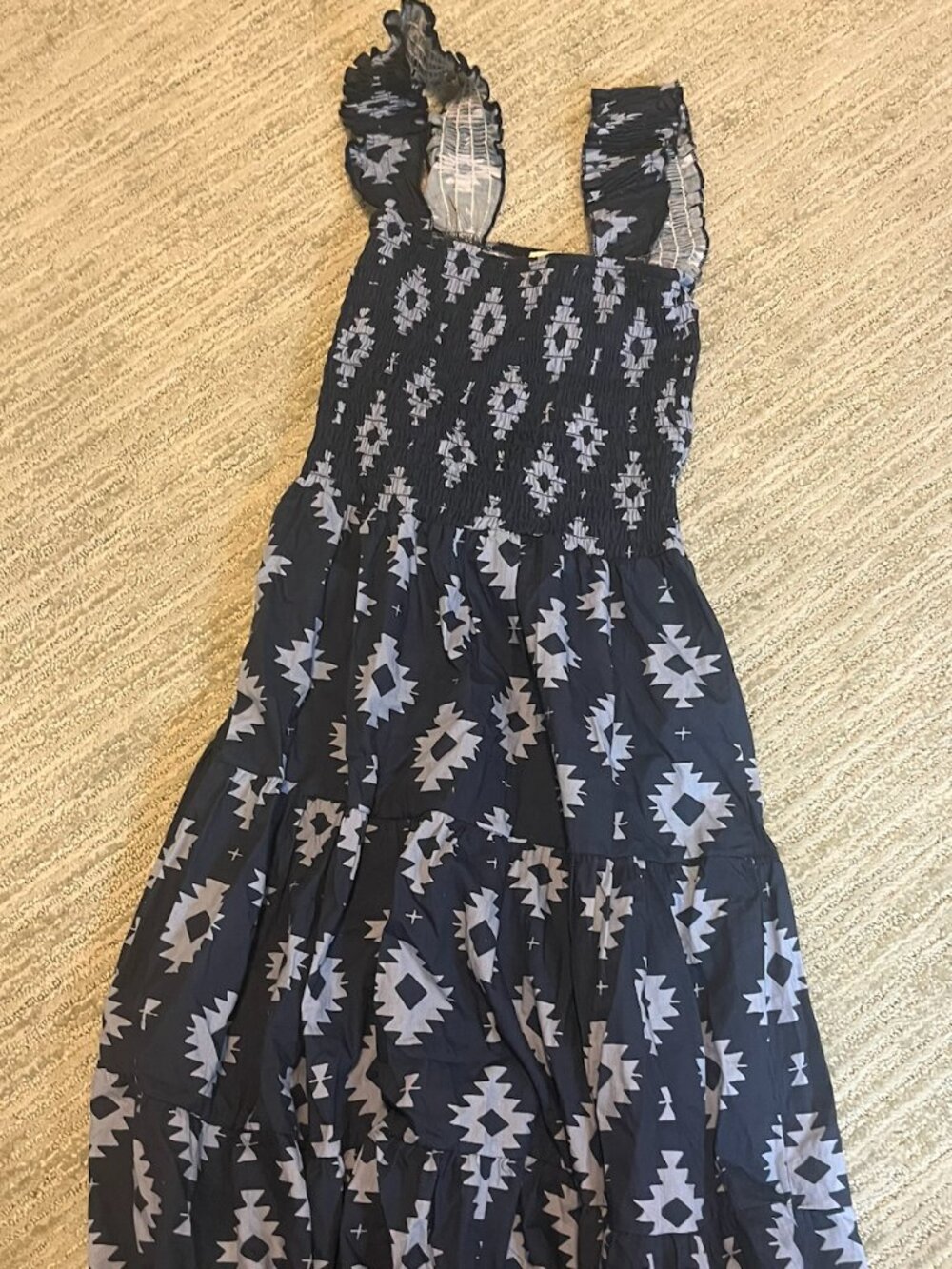 Navy Blue Maxi Dress XS